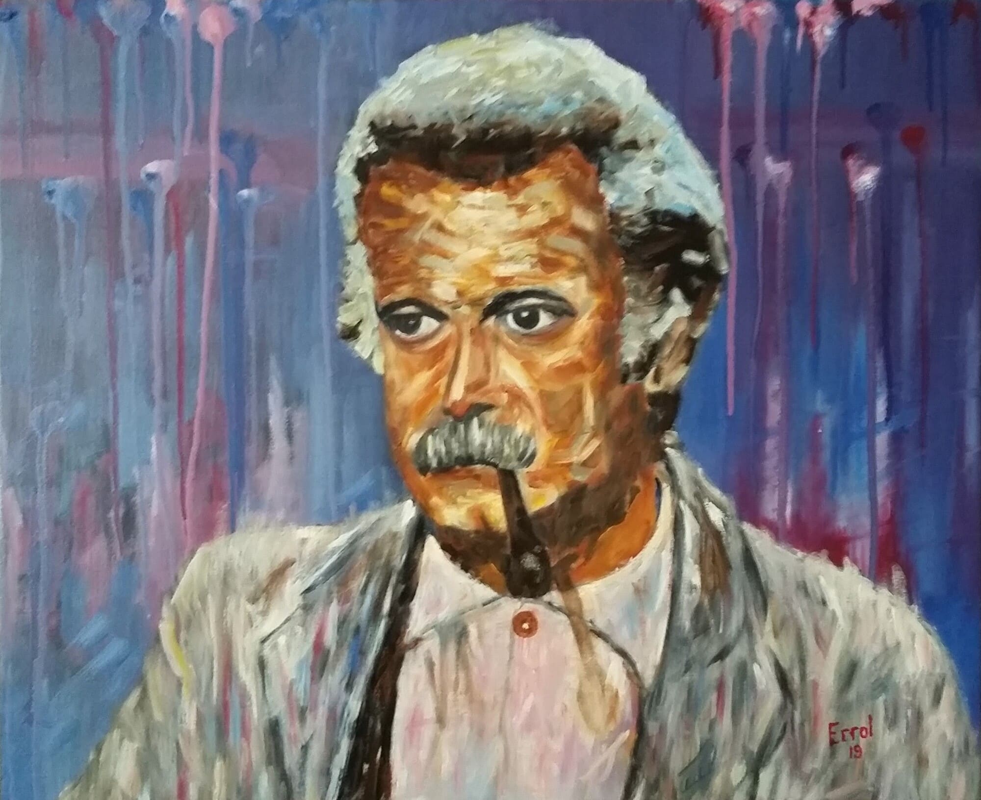 Georges Brassens - 2019 - Huile sur toile - 61x50 cm