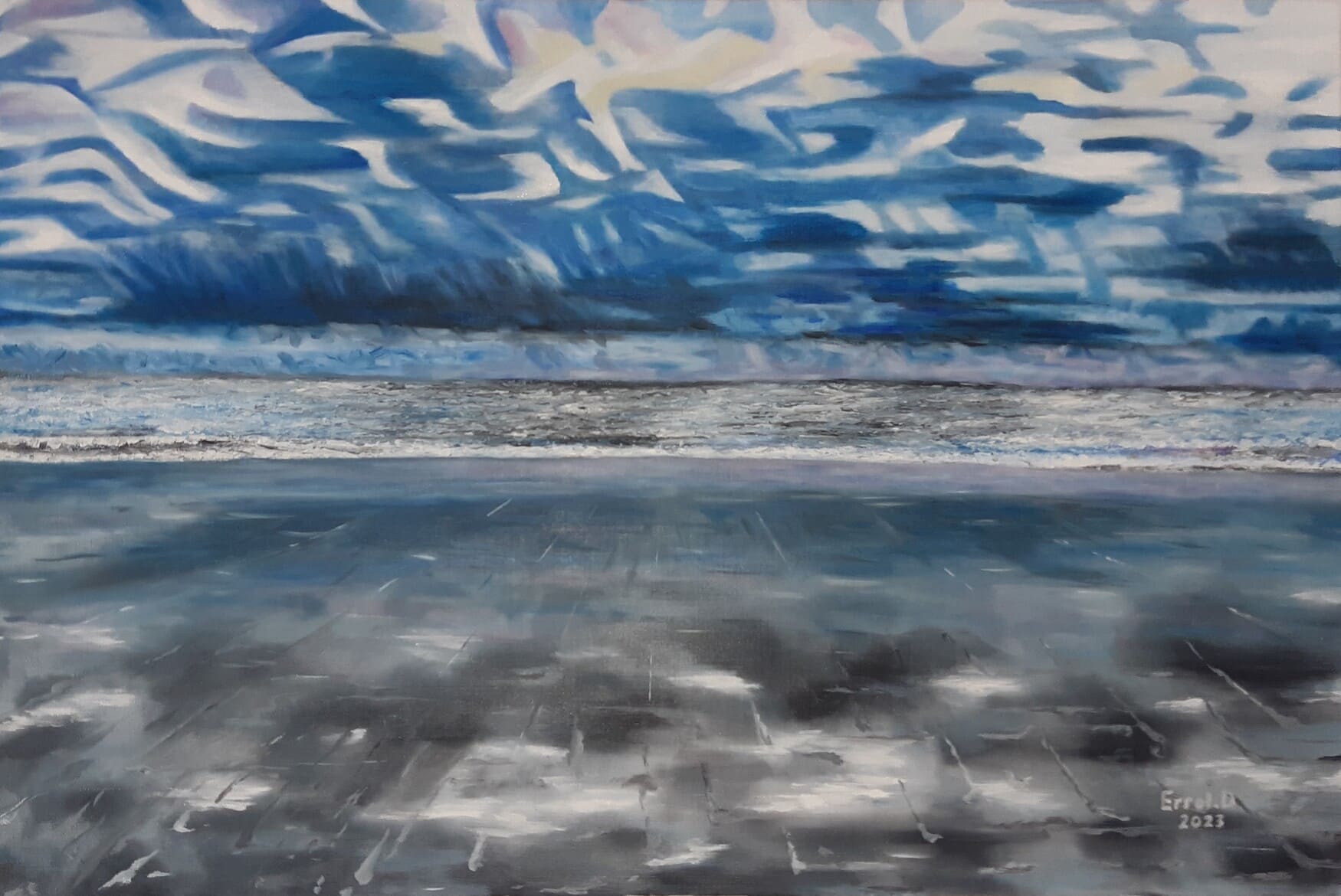Impression marine - 2023 - Huile sur toile - 81x54 cm